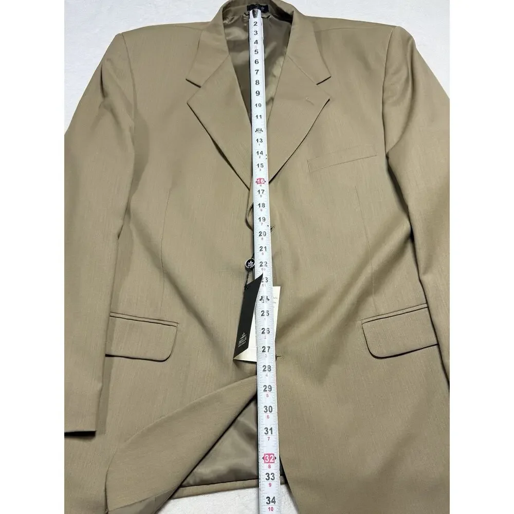 Marco Biella Pure Wool Blazer Jacket 48L Super 100 Merino NWT Corporate Dropout